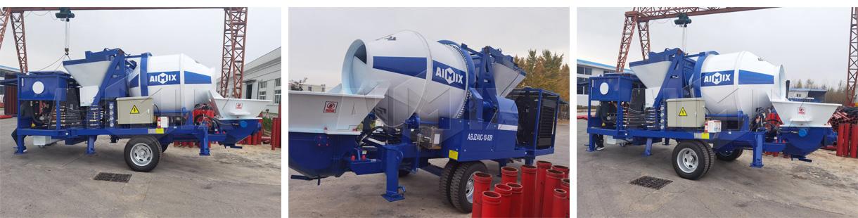 Aimix AJBZ40C Concrete Mixer Pump Was Began To Transported To Dominica