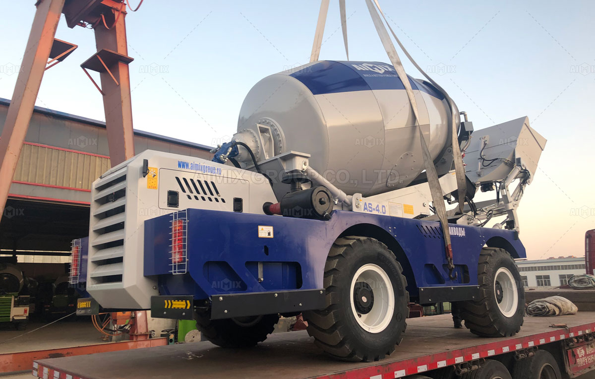 Aimix AS-4.0 Self Loading Concrete Mixer Was Shipped To Russia