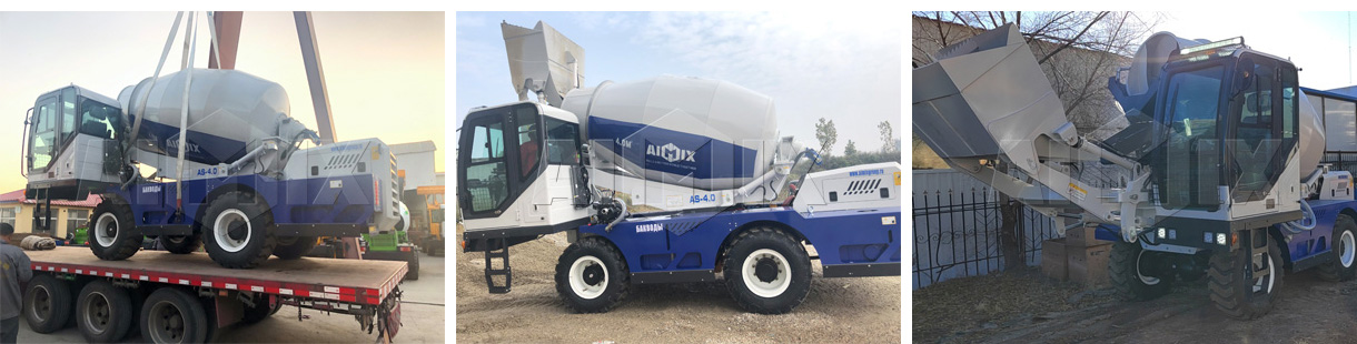 Aimix AS-4.0 Self Loading Concrete Mixer Was Shipped To Russia