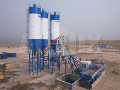 AJ50 Stationary Concrete Batching Plant Was Put Into Production In Uzbekistan