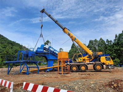 AJY35 Mobile Concrete Batching Plant Was Installed In Indonesia