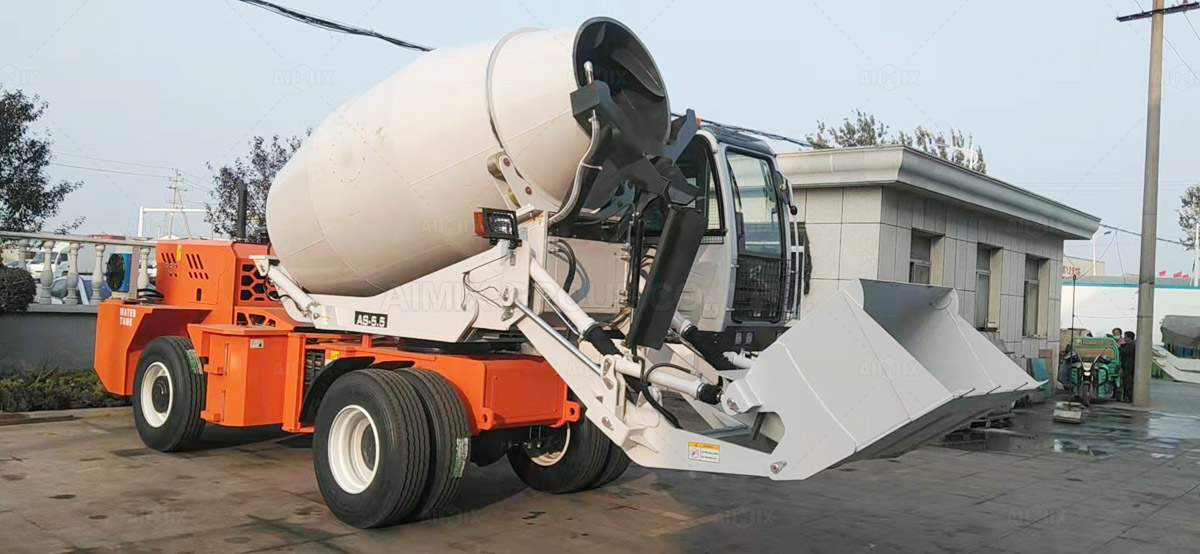 AS-5.5 Self Loading Concrete Mixer Was Shipped To Congo