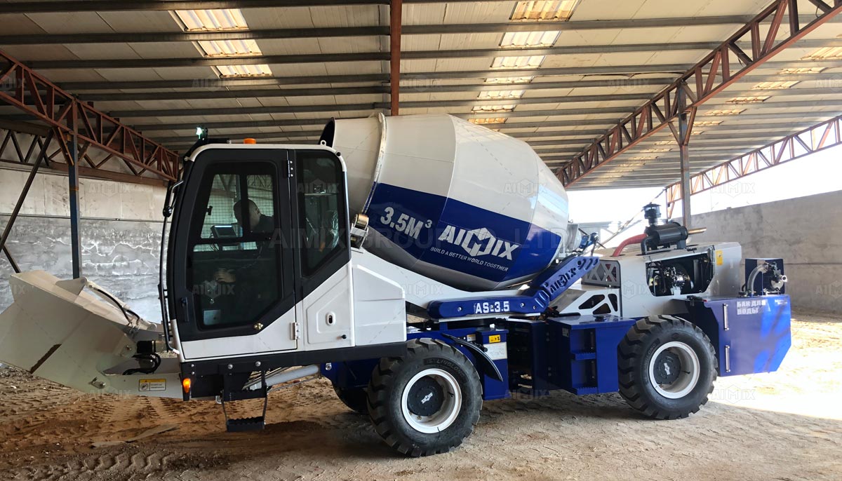 AS3.5 Self Loading Concrete Mixer Was Shipped To Kazakhstan