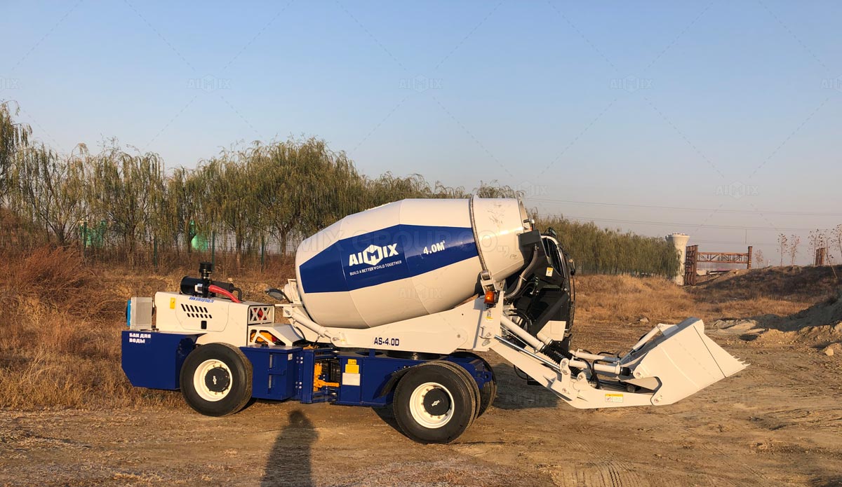 AS4.0D Self Loading Concrete Mixer Was Delivered To Kazakhstan