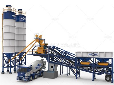 AJY35 Mobile Concrete Batching Plant Was Sent To Manila Philippines