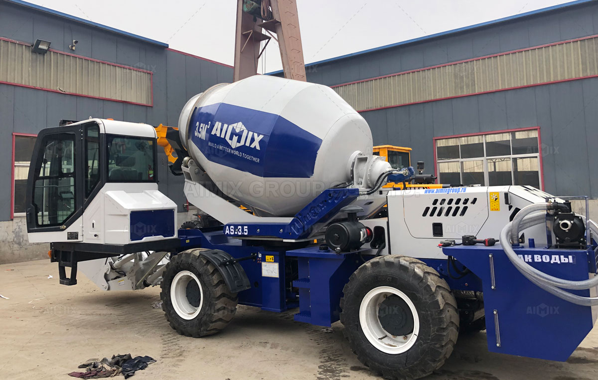 AS3.5 Self Loading Concrete Mixer Was Shipped To Russia