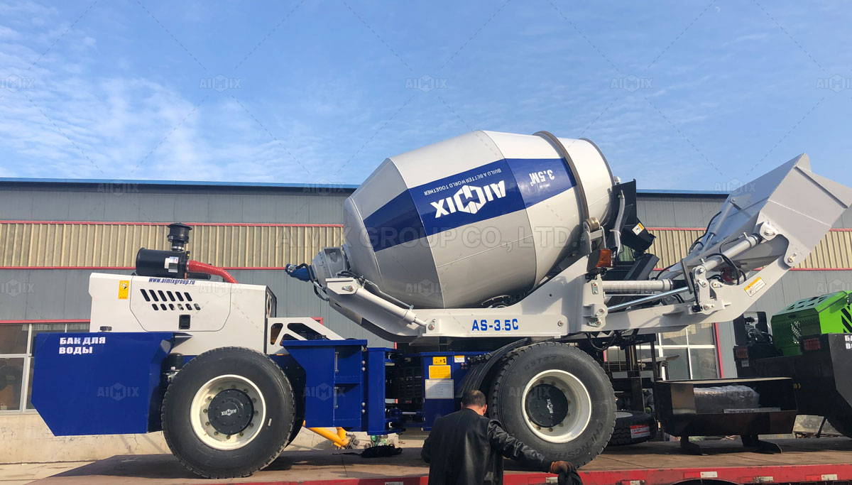 Aimix AS3.5 C Self Loading Concrete Mixer Was Sent To Kazakhstan