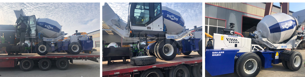 Aimix AS3.5 C Self Loading Concrete Mixer Was Sent To Kazakhstan