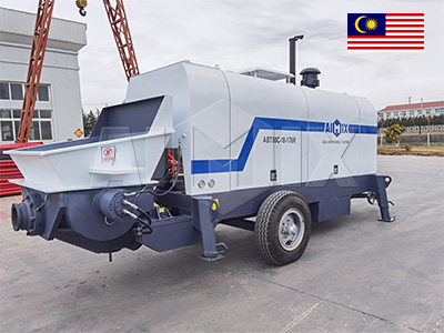 ABT80C Diesel Engine Concrete Trailer Pump Was On The Way To Malaysia