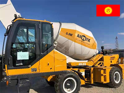 Aimix 3.5 Cum Self Loading Concrete Mixer In Kyrgyzstan