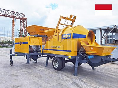 ABJZ40C Concrete Mixer Pump Will Be Used For Road Project In Indonesia