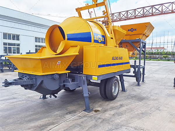 ABJZ40C Concrete Mixer Pump Will Be Used For Road Project In Indonesia