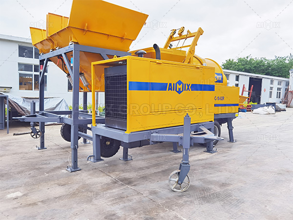 ABJZ40C Concrete Mixer Pump Will Be Used For Road Project In Indonesia