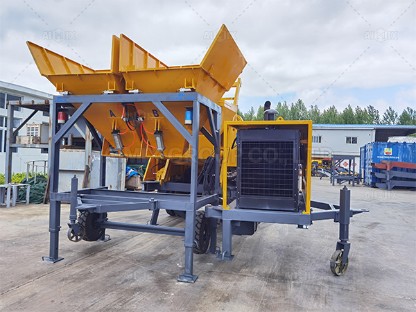 ABJZ40C Concrete Mixer Pump Will Be Used For Road Project In Indonesia