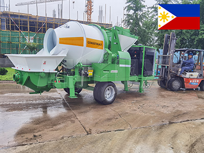 ABJZ40C Concrete Mixer Pump For Private Villas Project In Philippines