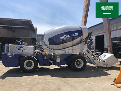 AS4.0 self loading concrete mixer in Jeddah City Saudi Arabia