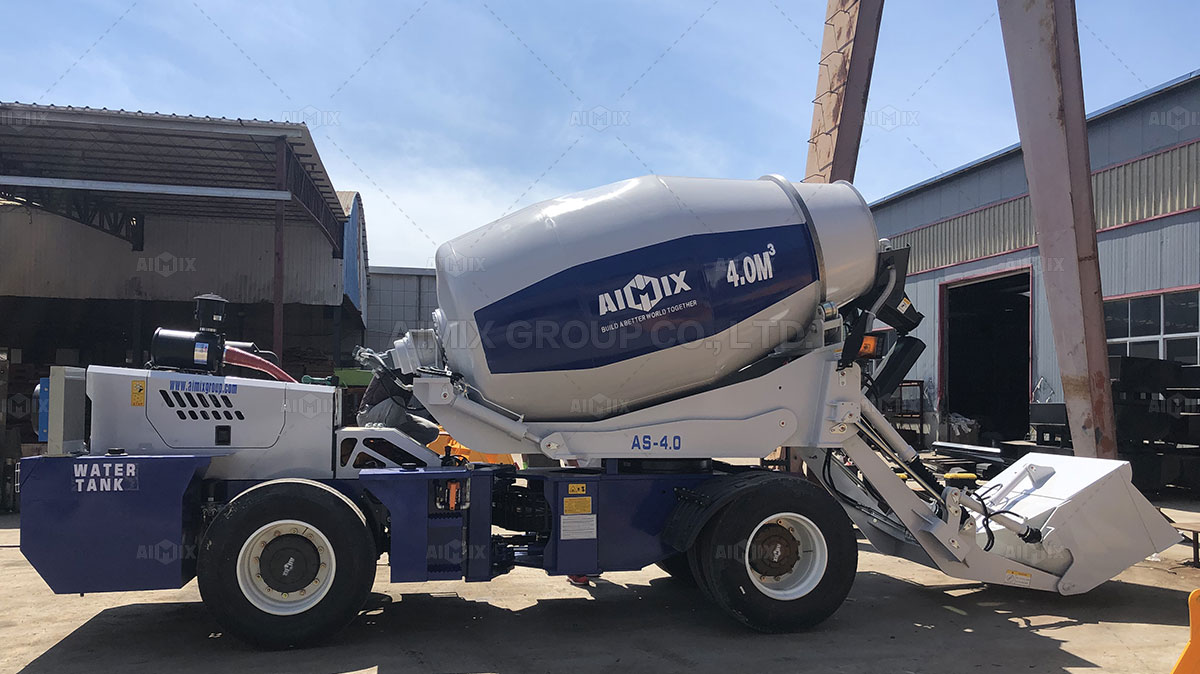 AS4.0 self loading concrete mixer in Jeddah City Saudi Arabia