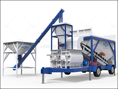 portable concrete batching plant