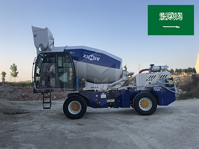 AS5.5 Self Loading Concrete Mixer Was Delivered to Riyadh City in Saudi Arabia