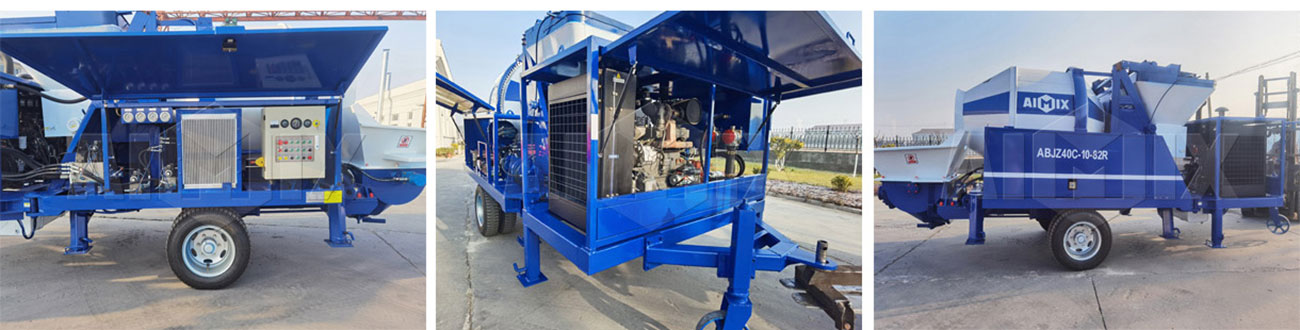 ABJZ40C Concrete Mixer Pump Was Delivered To Ghana