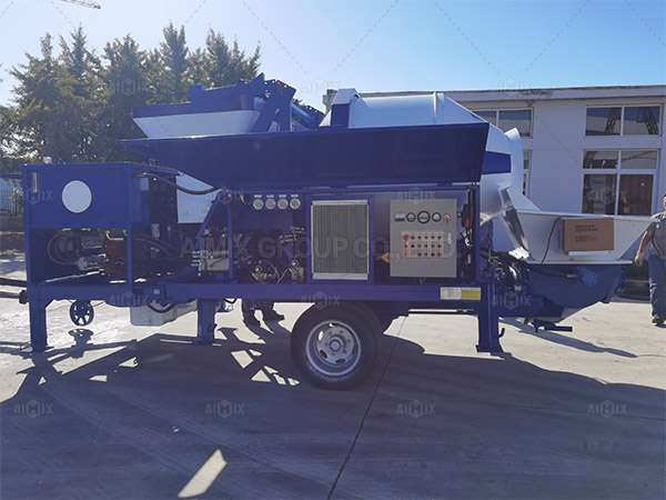 ABJZ40C Concrete Mixer Pump Was Put Into Concrete Production In Manila City Philippines