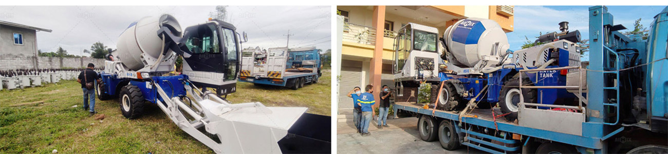 AS1.8 Self Loading Concrete Mixer Was Delivered To Cavite Philippines