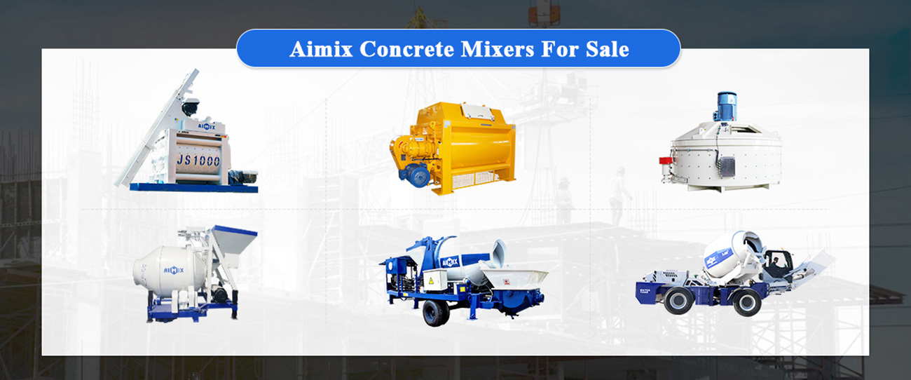 Aimix concrete mixer banner