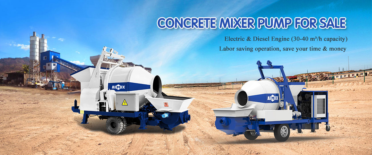 concrete mixer pump banner