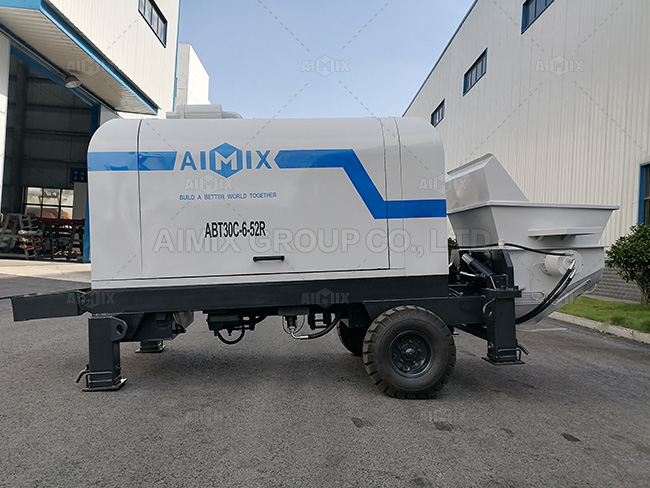 ABT30C Concrete Trailer Pump For House Construction Project In Kalimantan Indonesia