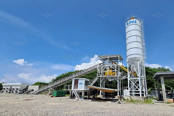 AJ60 Concrete Batching Plant For Commercial Concrete Production