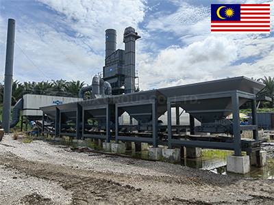 ALQ120 Stationary Asphalt Mixing Plant Was Finshed Installation In Malaysia