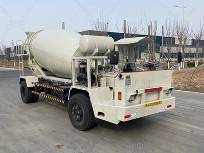 underground concrete mixer truck