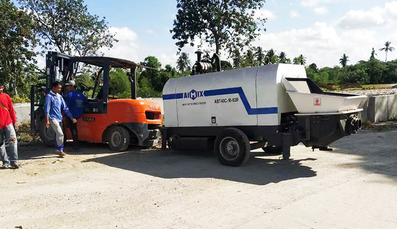 ABT-40c-concrete-trailer-pump-in-Philippines