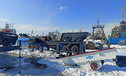 200T JAW stone crushing plant in the Russia