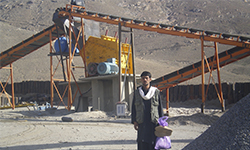 60T Stationary crushing plant in-Afghanistan