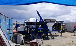 ABJZ40 Concrete Mixer with Pump Working in the Philippines