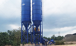 AIMIX AJ50 Concrete Batching Plant in Indonesia