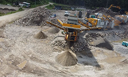 AIMIX Mobile Crushing Plant in Malaysia