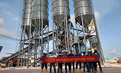 AJ120 Batching Plant Has Shipped to Indonesia