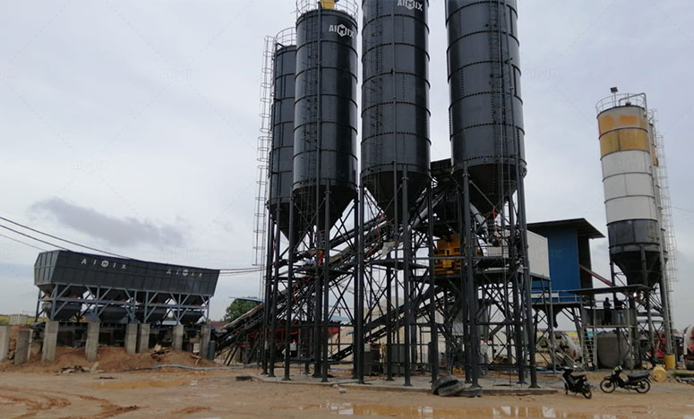 AJ120 Concrete Batching Plant Has Shipped to Indonesia