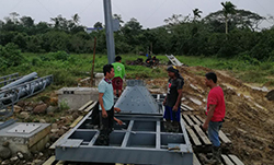 AJ90 Concrete Batch Plant Installed in Indonesia