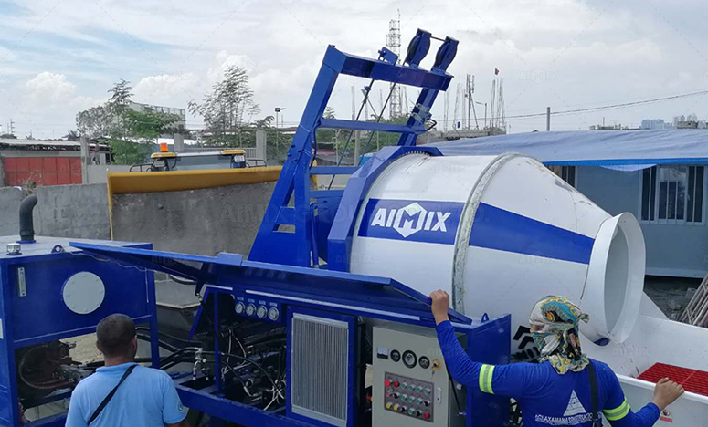 Concrete Mixer Pump Working in the Philippines