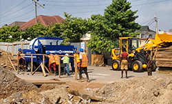 Concrete Mixing Pump Running Smoothly in Nigeria