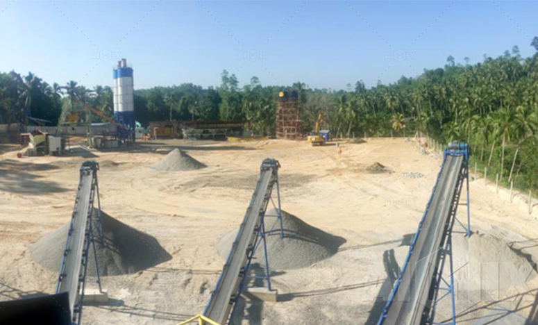 Stationary-Stone crushing plant in the Sri Lanka