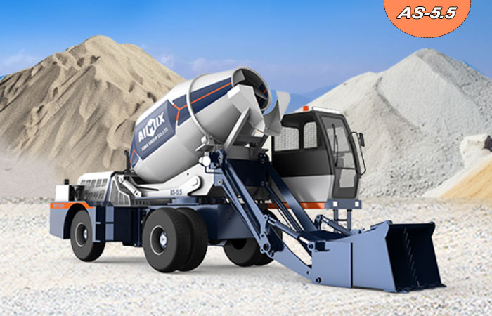 5.5-cbm-Self-loading-Concrete-Mixer