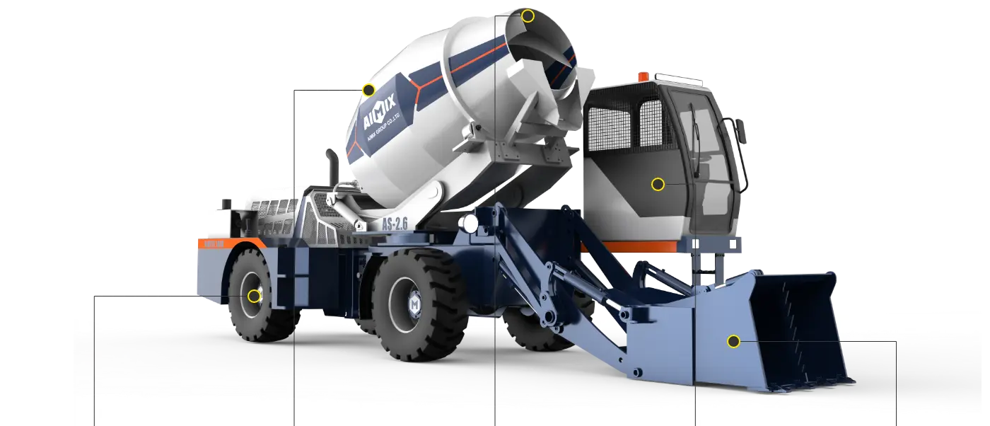 benefit of the self loading concrete mixer