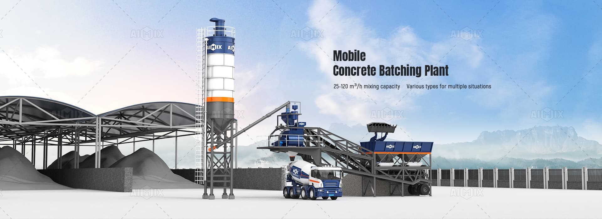 mobile concrete batching plant for sale