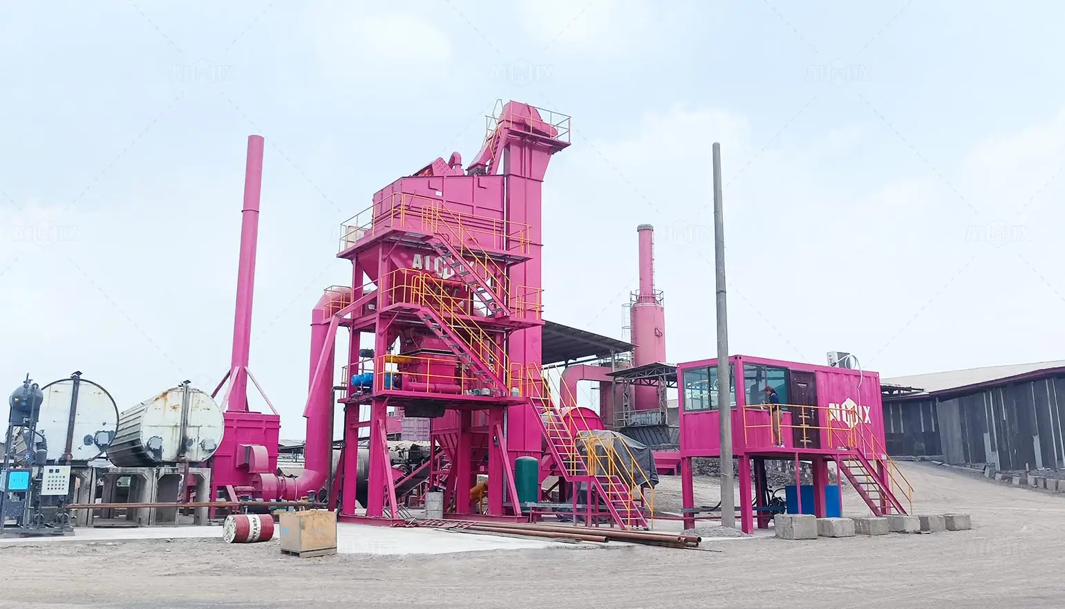 ALQ80-asphalt-mixing-plant-in-the-Indonesia