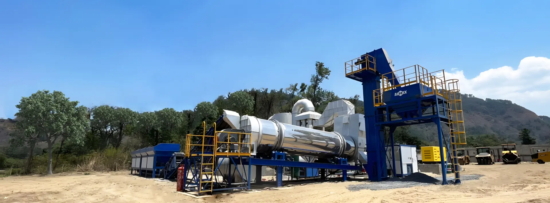 drum continuous asphalt mixing plant