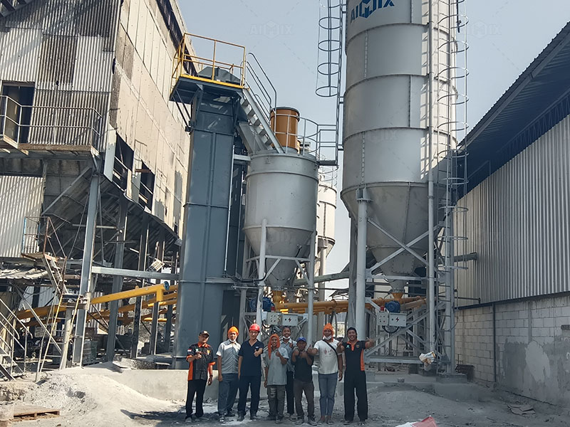 5t dry mortar mixing plant indo service